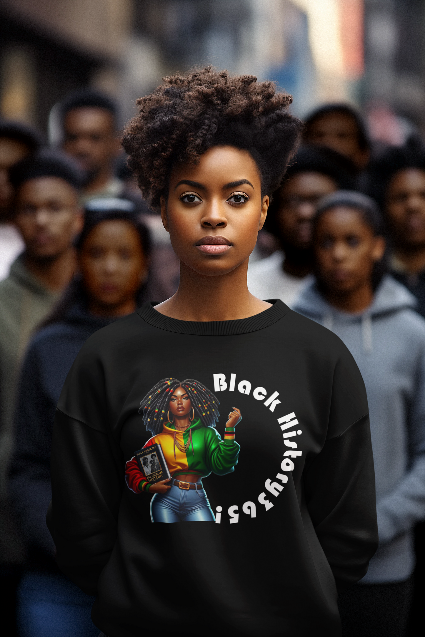 Honoring black history sweatshirt