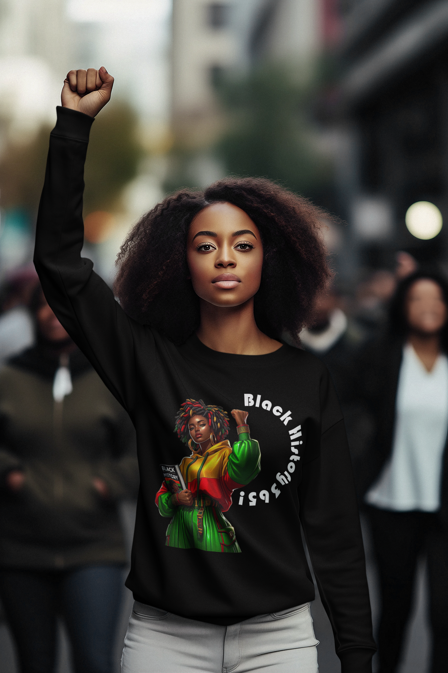 Honoring black history sweatshirt