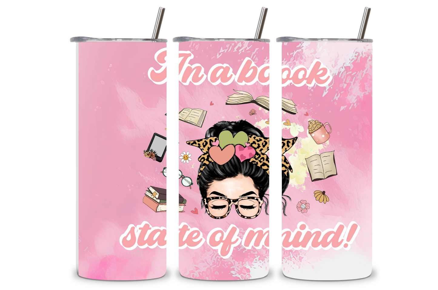 Book themed tumblers