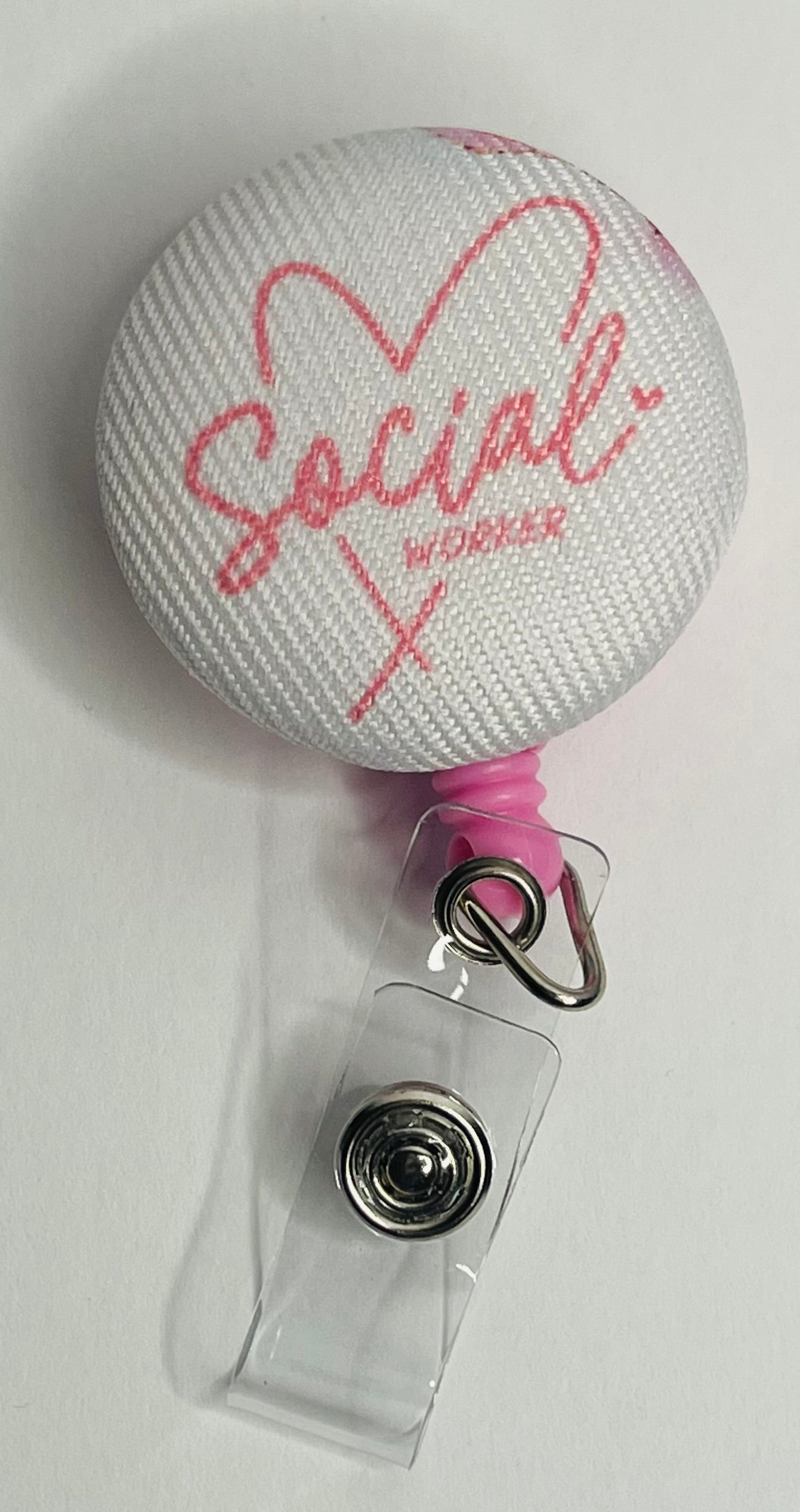 Social worker badge reel