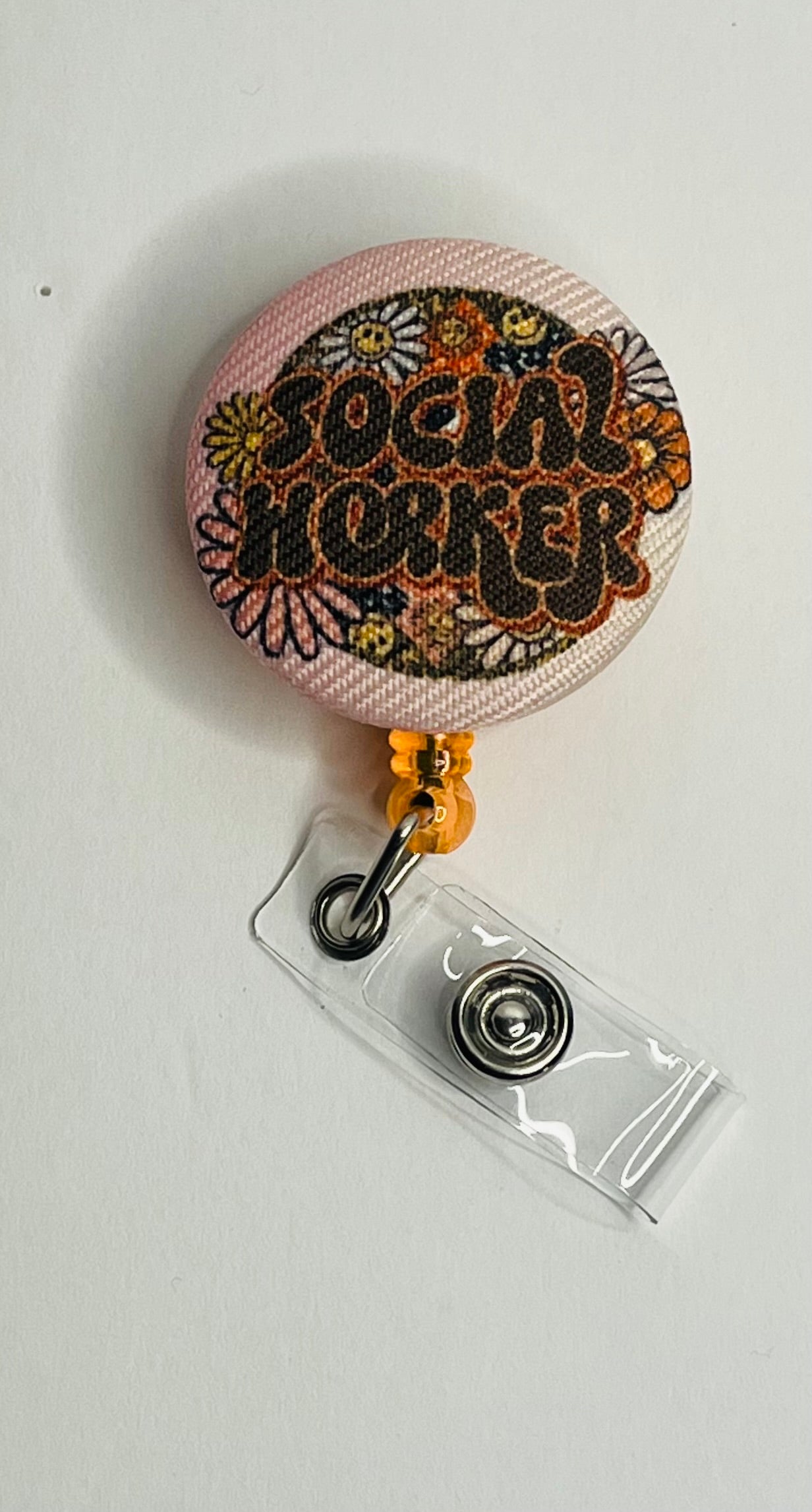 Social worker badge reel