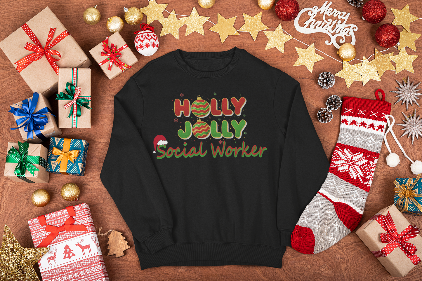Social Work Christmas Sweatshirt