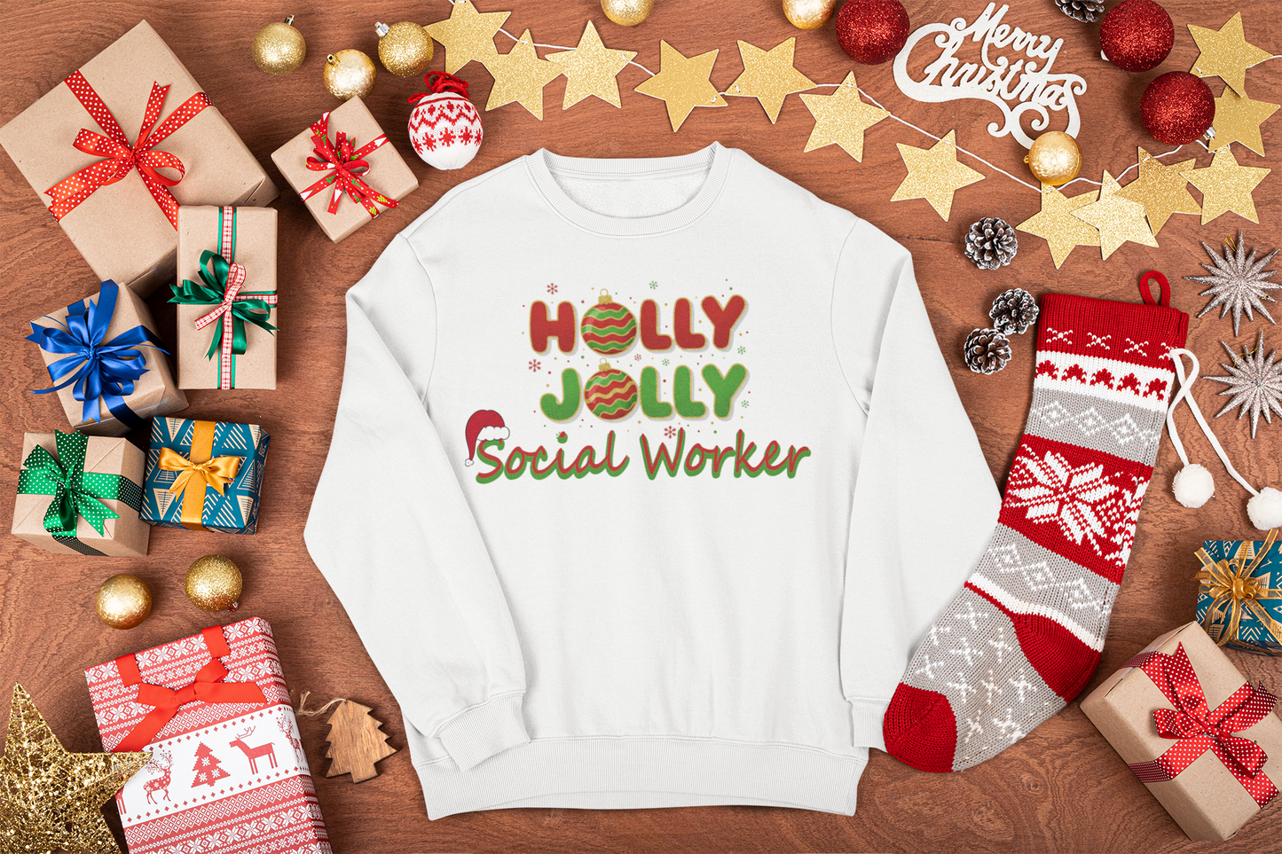 Social Work Christmas Sweatshirt