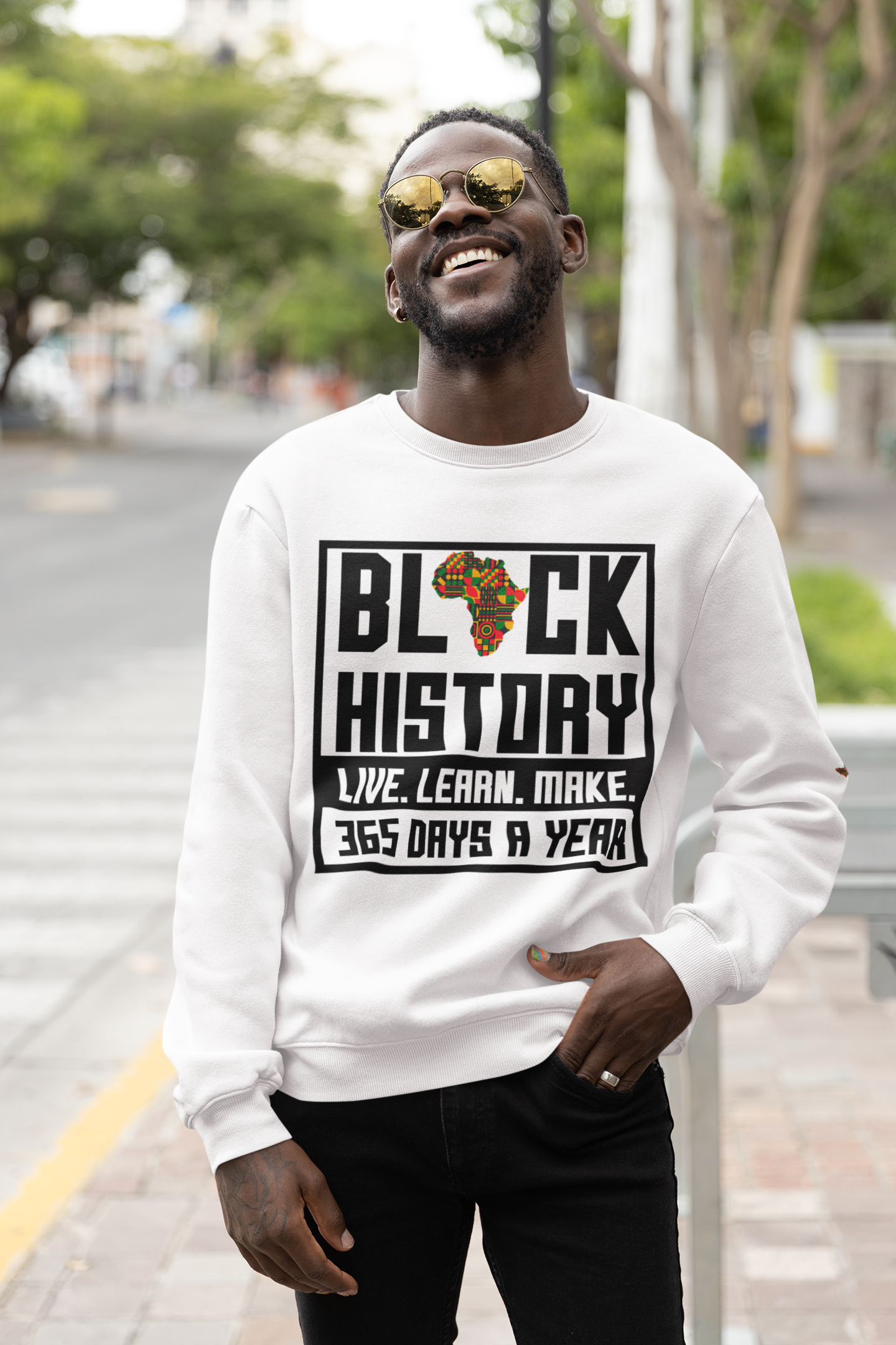 Honoring black history sweatshirt