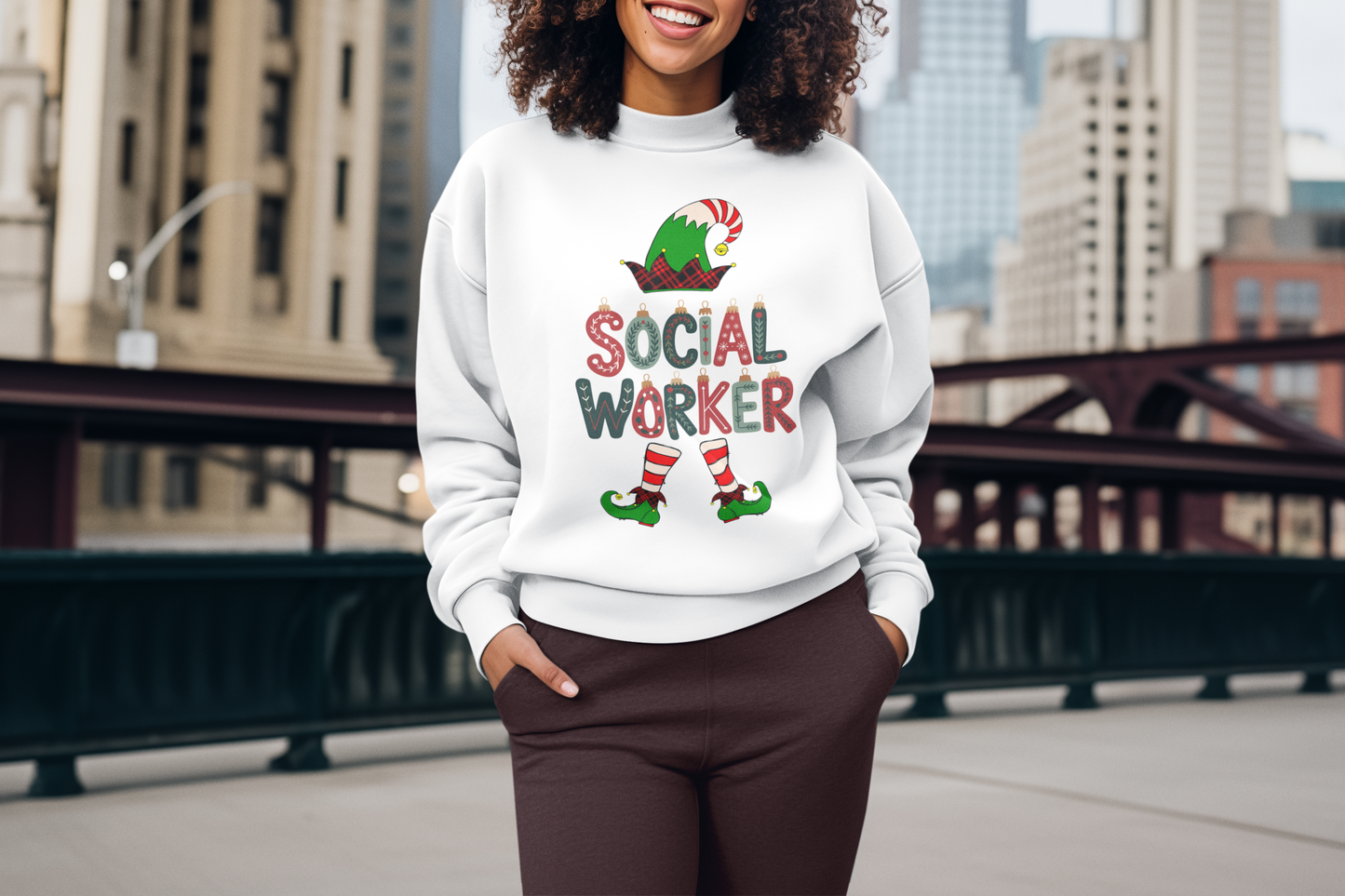Social Work Christmas Sweatshirt